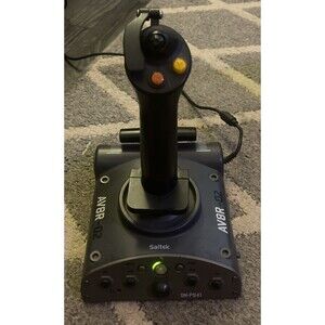 Saitek SN-PS41 XBOX 360 Aviator Flight Stick Joystick Controller AV8R-02 Works
